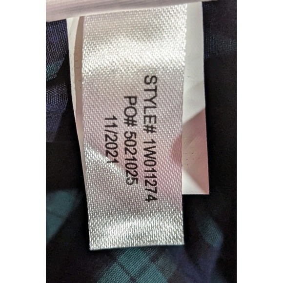 Vineyard Vines Whale Shirt Mens XL Blue & Green Classic Plaid Long Sleeve Cotton - Picture 11 of 12